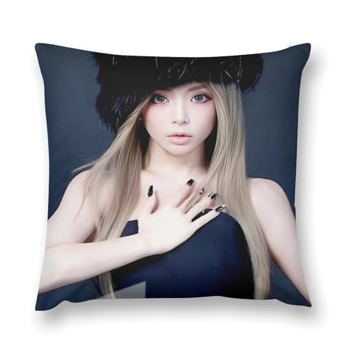 浜崎あゆみ (21) 枕カバー ぬいぐるみ枕カバー 枕 お昼寝枕 アニメグッズ 部屋飾り スクエア枕 隠しファスナー シンプルで柔らかい 抗菌防臭 四季寝具 可愛くておしゃれ 18 "x18 "