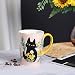 Imagen de NymphFable Taza Gato Taza Te 600ml Taza Cafe Personalizada de Cerámica Grande Regalo Navidad Original y Gracioso