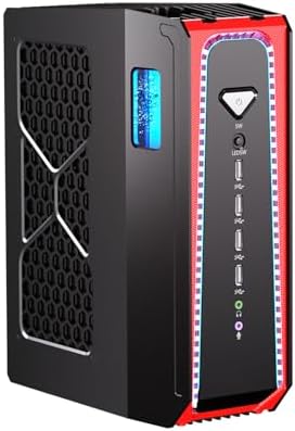 msecore Mini AI PC Liquid Cooled, 14th Gen Core i9-14900F with 64G DDR5 RAM 4T PCIE4.0 SSD Desktop Computer, RTX5070 12G, 8K, 1*HDMI, 3*DisplayPort, Optical, WiFi 6e, Windows 11 Pro