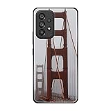 König Design Cover Compatibile con Samsung Galaxy A53 5G Custodia TPU Protezione Angoli Antiurto Sottile Antigraffio Custodia per Samsung Galaxy A53 5G - Golden Gate Bridge