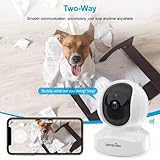 wansview Security Indoor Pet Camera, 2K Dog Camera with APP, WiFi CCTV Camera House Security for Baby Monitor, Real-time Alert 2-Way Audio Night Vision Pan/Tilt, TF Card Storage, Works with Alexa Q5 - Image 4