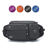 waist bag leder ✪ MULTIPLE POCKETS WAIST BAG - There are 8 pockets in the waist bag. The largest compartment can be put towel, dog food, note book ect.. The front large pocket can fit most plus phones up to 6.5 inches. The front small pocket can put poop bags, tissue, cigarette, mobile power ect.. You and your pet’s water bottles can be put in the invisible bags which are in both sides. If you go out without the pet, you can put two water bottles or umbrella. Sunglasses pocket on the top is very convenient.