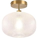 Gold Semi Flush Mount Ceiling Light Fixture,Hallway Light Fixtures