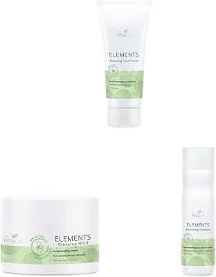 Professionals Elements Sulfate Free Shampoo 250ml, Paraben Free Conditioner 200ml and Mask 150ml set for Chemically Treated Hair