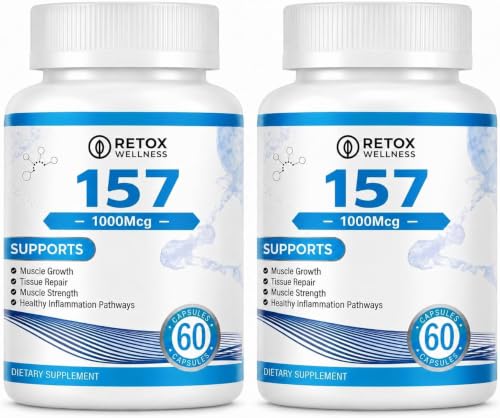 Advanced 157 Peptide Capsule Formula - 60 Capsules per Bottle - Pack of 2