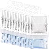 ZSZMFH 12 Pack Moisture Absorber Hanging Bags, Fragrance Free Humidity Packs, Hanging Closet Dehumidifier Bags(220g/pack)