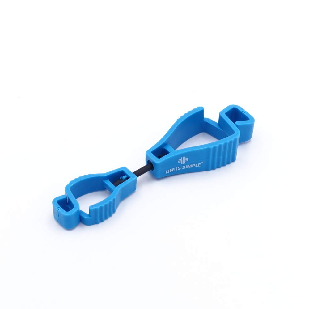 LIFE IS SIMPLE Clip para guantes | Soporte para guantes de bomberos | Soporte para guantes de policía | Clip para guantes de trabajo, mercado de construcción, jardín