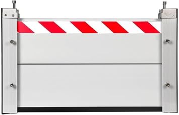 Flood Barrier Vertical Detachable Reusable Flood Barrier, Heavy Duty Flood Protection Stop Log System, Home Garage Door Entrance Metal Flood Gates60cm