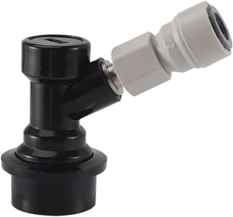 1Pcs Gas & Beer Keg Ball Lock Disconnect With 8/9.5mm Push In Fitting Keg Dispenser Connector(C)