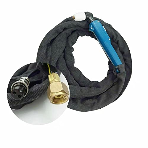 PLASMARGON PT31 Plasmaschneider Schlauchpaket Wechselrichter Plasmaschneider Pistole Plasmaschneidbrenner Hochleistungs für Luftgekühlte Plasmaschneider blau 60A(7M 23Feet) Cover