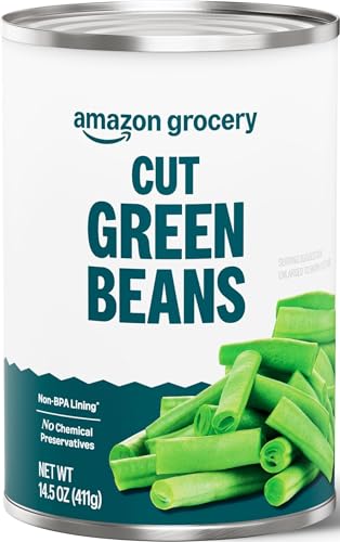 Amazon Grocery, Cut Green Beans, 14.5 Oz