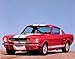 1966 Red Ford Shelby Gt 350 Mustang Vintage Car Art Print Poster (16x20)