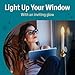 Holiday Joy Window Candles Kit - Pack of 6-9-inch-Tall Electric Candle with Built-in Auto Sensor, 2 Bulbs and Suction Cup Holder in Each Box - 5W, 120V﻿