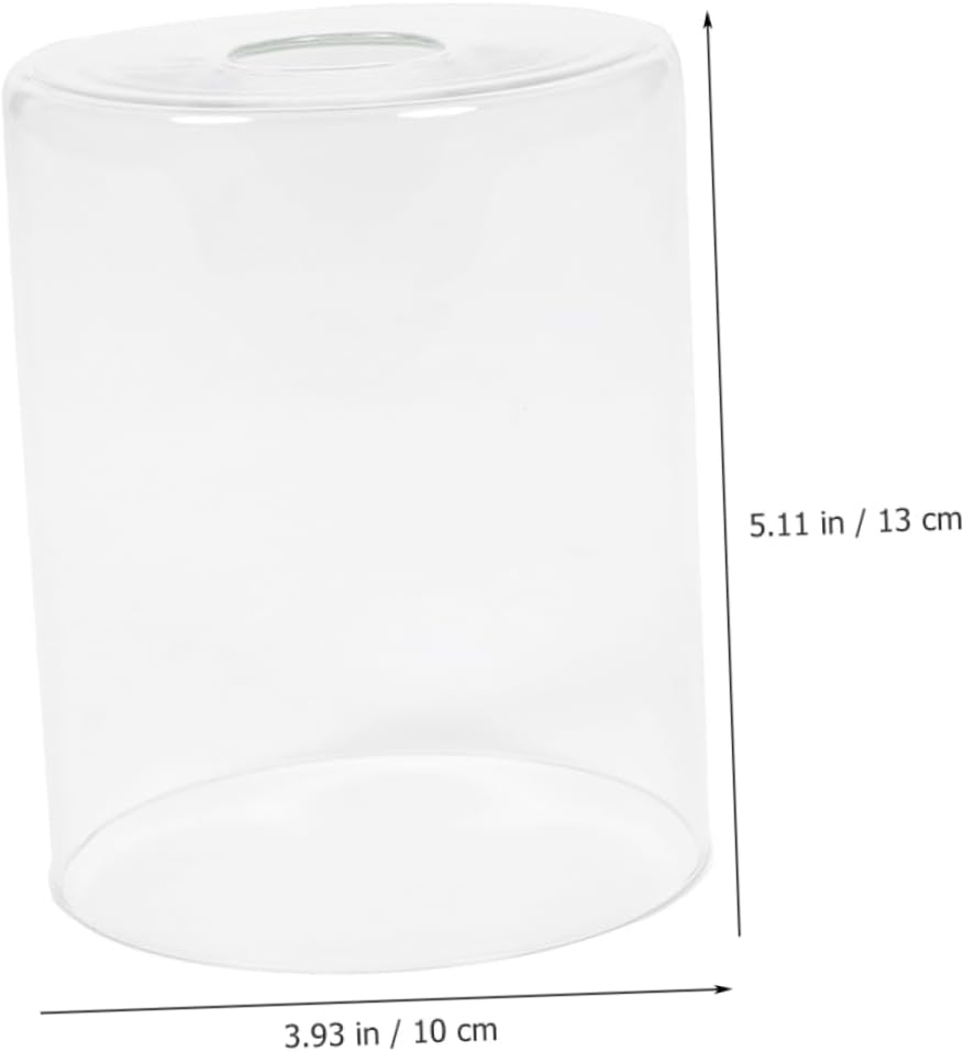 Uonlytech 3pcs Transparent Glass Lampshade Replacement for Pendant Lighting Fixtures Easy to Install Glass Shades for Chandelier Wall Light and Table Lamps