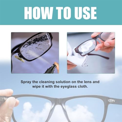 Lens Scratch Removal,eye glass cleaners spray, eyeglass scratch remover,scratch remover for sunglasses, scratch remover for eyeglasses, Eyeglass Cleaning Tools for Lenses Screens(2PCS)