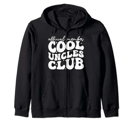Miembro oficial Cool Uncles Club Retro Uncle Día del Padre Sudadera con Capucha