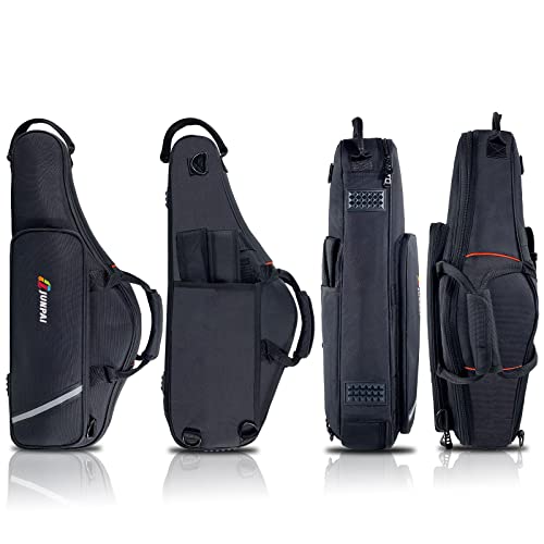 Alto Saxophone Case, Sax Gig Bag Backpack E Flat Portable Saxophone Bag, Velvet Inner Layer, 1680D Oxford Cloth, Flute Head Accessories Kit, Single Shoulder Strap #TOP1