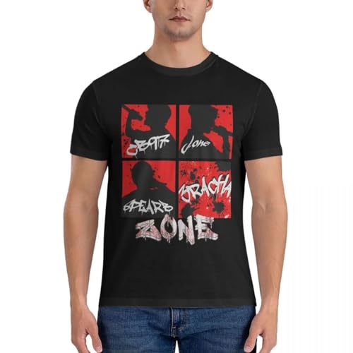 Tang's lifestyle 3RACHA-Zone-Silhouettes-Classic-T-Shirt-Sports-Fan-t-Shirts-Short-Sleeve-Short-Sleeve-Tee-Men