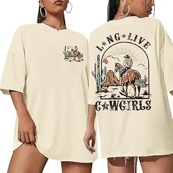 Western Shirts for Women Vintage Rodeo Shirts Wild West Cowboy T Shirt | Oversized Western Graphic Tees,Country Music Short Sleeve Tops,Retro Country Concert Tops,Soft Womens Oversized Tee Shirts
