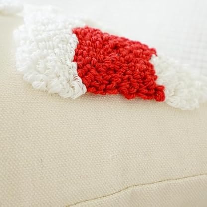 Buhygn Bestickte Weihnachts-Kissenbezüge, weiß, weich, dekorative Kissenbezüge, gemütliche Dekokissen für Sofa und Couch, multifunktionaler Kissenbezug für Schlafzimmer und Wohnzimmer, elegante – Bild 7