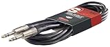 Rohs standard Stagg SAC6PS DL Deluxe symmetrisch Instrument-Kabel (Klinke auf Klinke, 6m)