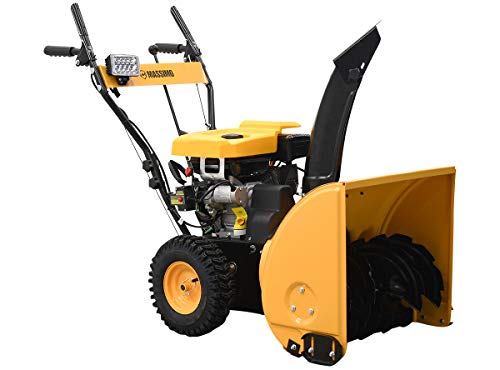 M Massimo Motor 24 inch Gas Snow Blower Thrower 2 Stage Shovel Walk Behind Heavy Duty (24 inch)