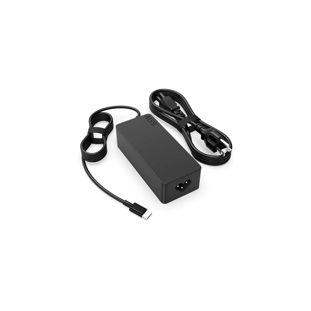 Chargeur GO SOLID! 65W USB-C Pour Lenovo Thinkpad E14 E15 X13 T14... - Noir
