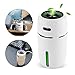 MZTDYTL Portable Mini USB Humidifier, 200ml Ultrasonic Cool Mist Humidifier with 7 Colors Light Changing for Bedroom Home Office Travel,Auto Shut-Off, Super Quiet Operation (White)