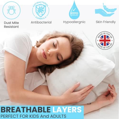 MH Traders pillows 2 pack. Bounce to back soft pillow for side, stomach and back sleepers. Hotel quality, anti allergy pillow with extra soft hollow fiber filling. Standard Bed pillow .
