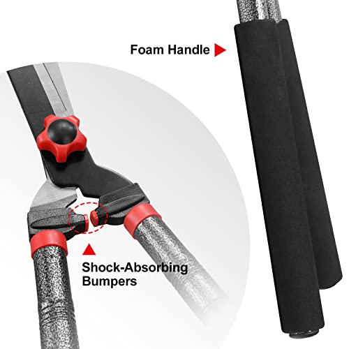 Garden Hedge Shears, Hedge Clippers For Branch Trimming, 30 Inch Gardening Tools For Pruning Shears, Metal Garden Scissors For Weed Cutter, Bush Trimmer, Yard Clipper #TOP2