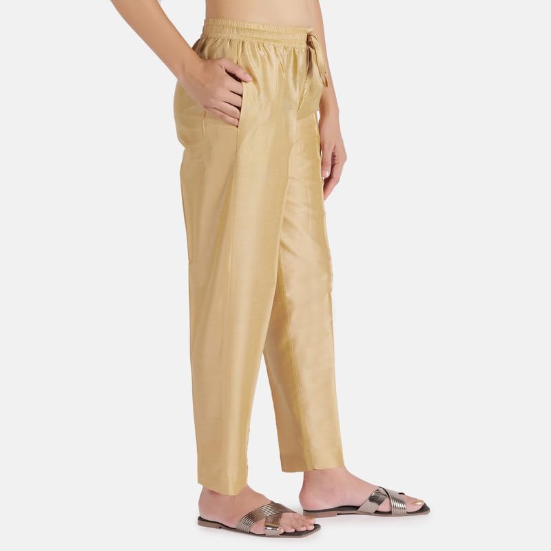 Image of Trouser Pants for Women,Stylish Trousers for Woman for Kurti Relaxed & Regular Straight fit Palazzo,Ethnic Bottom Formal Pants for Women Office wear Casual & Daily Use