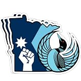 3 Pack Minnesota Rebel Alliance Loon Sticker Resistance Freedom Justice for Alex Pretti Waterproof Vinyl Decal for Water Bottle Tumbler Laptop Cars Kindle for Women Men - 2 Inch