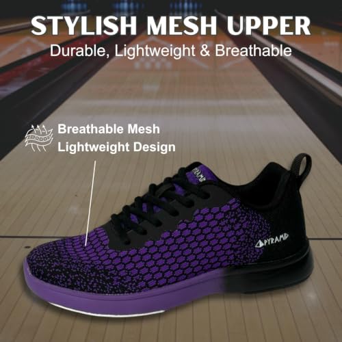 Image of Pyramid Women's Path Lite Seamless Mesh Bowling Shoes - Lightweight Seamless Design, Athletic Fit, Breathable Knit Upper, Universal Slide Soles