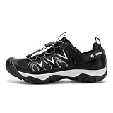 FitVille Wide Walking Sandals for Men, Orthopedic Diabetic Sandals with Arch Support Closed Toe Hiking Sandals Shoes for Summer Outdoor