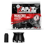 K-IT 1.5 Inch Pop-Up Riser Extension 10 Pack, No-Dig Stackable Irrigation Adapter, Tool-Free Height Lift Solution, Universal Lawn System Component, Black Plastic