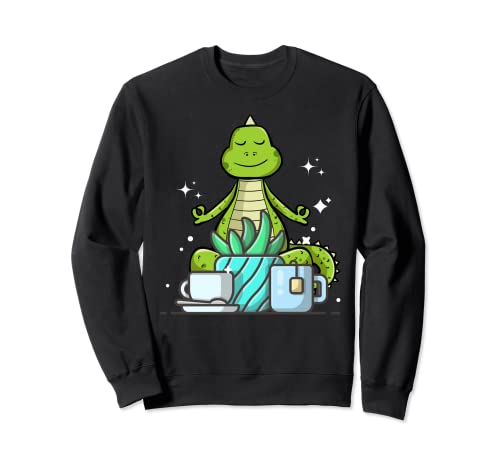 Namaste Dinosaur Do Yoga Gardening Lover Coffee Tea Lover Sweatshirt