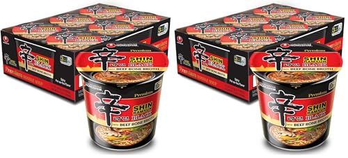 Image of Nongshim Shin Black Noodle Soup, Spicy, 3.5 Ounce (Pack of 12)