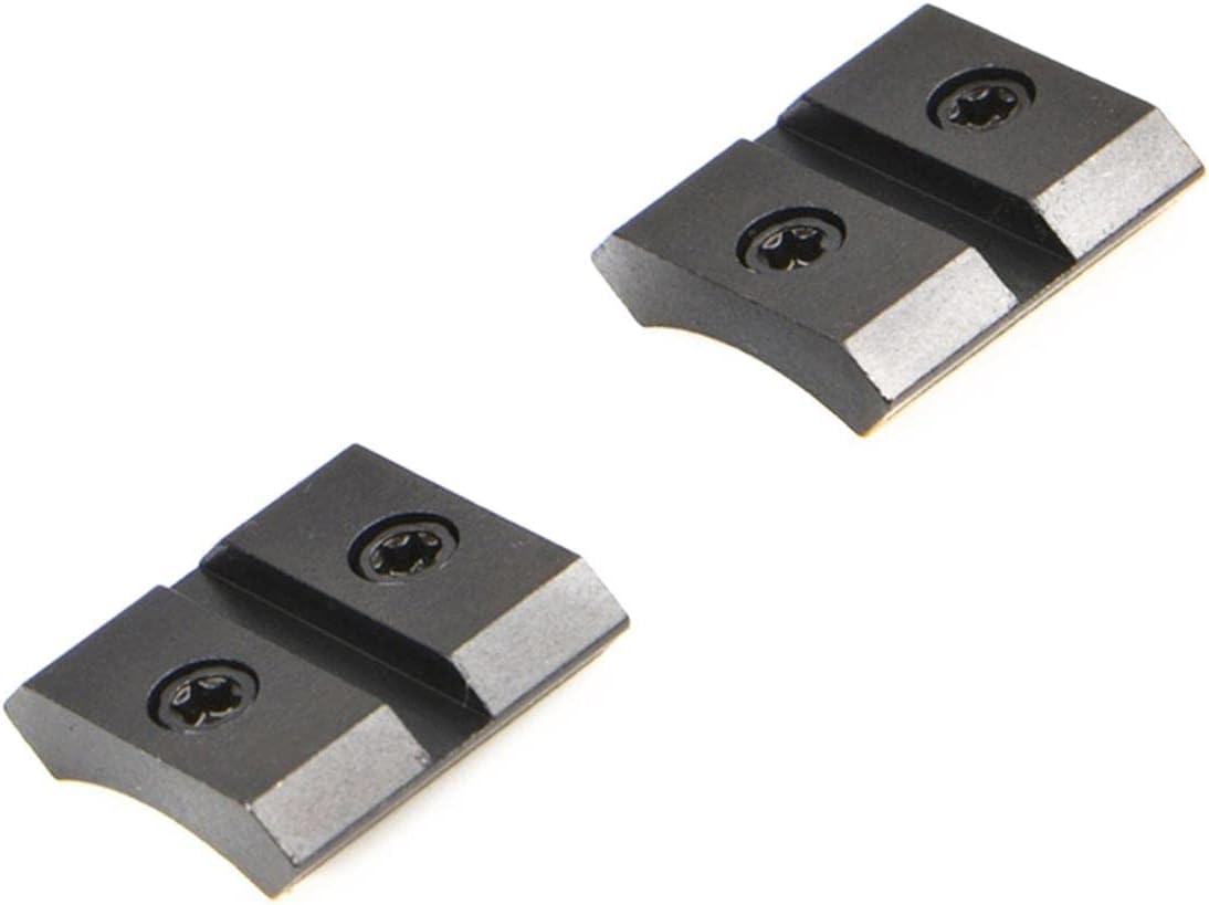 Warne Maxima M824/824M Anschutz (All) Base, Two Piece Base Set, 6-48 Screws, Fits Anschutz, Browning-T-Bolt Savage-Model 93 and MK II Guns, Matte