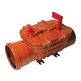 inkl. MWSt. und RECHNUNG Rückstauverschluss DN110 mit doppelter Rückstauklappe Rückstausperre, Bau Rückstausicherung, DN 100/110 mm KG Rohr abwasser Fäkalien