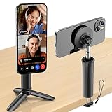 Toaski Phone Holder Stand for Home Office Travel Vacation Essentials,Detachable Tripod & Desk Clamp,Multi-Directional 360° Rotation,Universal Handsfree Phone Mount for iPhone Magsafe & Smartphones