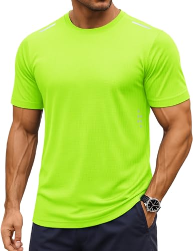 MAGCOMSEN Mens Swim Shirt UPF 50+ Sun Rash Guard Short Sleeve Quick Dry Workout Gym Fishing Summer...