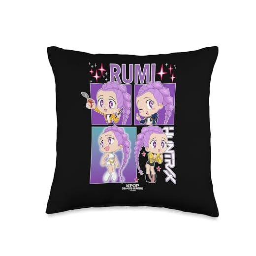 KPop Demon Hunters Rumi Officially Licensed Throw Pillow