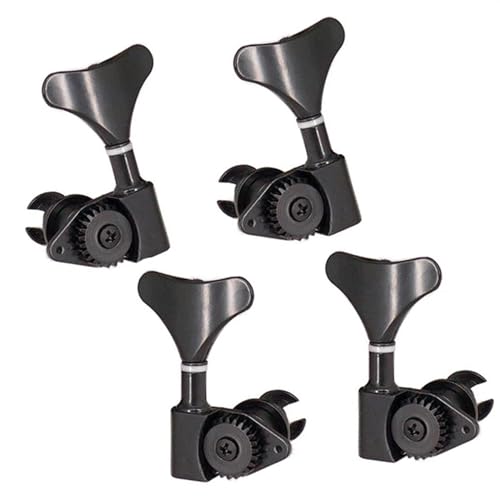 ギターチューニングペグセット 2R2L 密閉型ベースギターチューニングペグヘッドチューナージャズとプレシジョンベース用