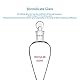 stonylab Glas Absperrhahn Scheidetrichter 250ml, Separatory Funnel in Borosilikatglas Schwerwandig Konisch Birnenform Labor Trichter Mit 24/29 Gelenk
