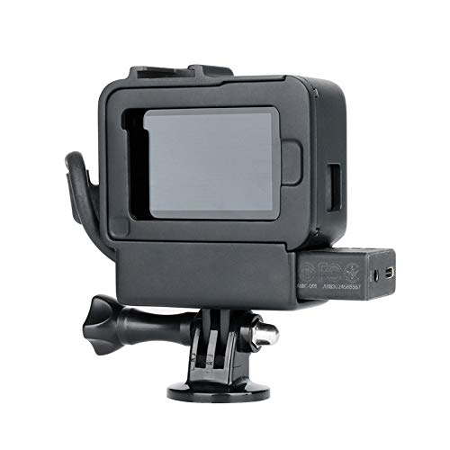 Alician Ulanzi V2 Boîtier en Plastique pour Gopro Hero 7 6 5 avec Port de Microphone Extensible Montage à Froid Cover