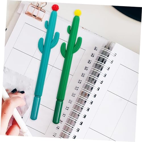 NUOBESTY 80 adet kaktüs jel kalem, yaratıcı yazı gereçleri, çiçekli ergonomik sap, öğrenciler için, tekrar kullanılabilir hediye fikri - Görsel 2
