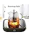 Glass Teapot with Infuser Tea Pot 32oz/43oz Tea Kettle Stovetop Safe Blooming and Loose Leaf Tea Maker Set (32oz/ 950ml)