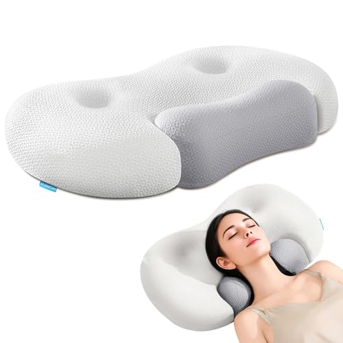 MOONYOOY Firm Memory Foam Contour Pillow, Ergonomic Orthopedic Cervical Design for Side & Back Sleepers, Strong Neck Support & Shoulder Pain Relief by MOONYOOY - Used condition - US$20.81