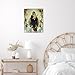 LB Virgin Mary Canvas Wall Art Christ Jesus in Heaven Angel Paradise Painting Canvas Prints Christian Living Room Bedroom Bathroom Home Decorations Ready to Hang,12x16 inch