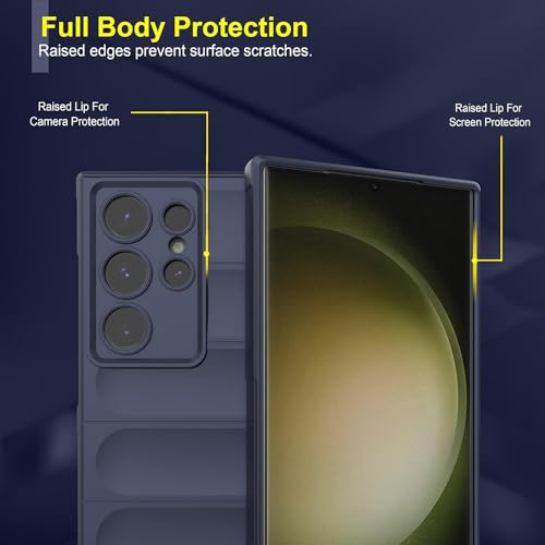 Image of amazon basics Mobile Cover for Samsung Galaxy S24 Ultra 5G | Full Camera Protection | Liquid Silicon Case | Flexible Bumper Case for Samsung Galaxy S24 Ultra 5G (Dark Blue)